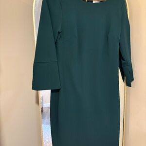 Calvin Klein Sheath Dress – Size 8 (Deep Green)